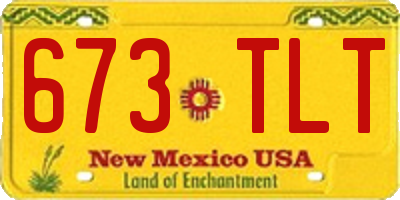 NM license plate 673TLT