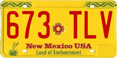 NM license plate 673TLV