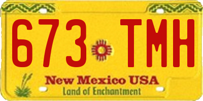 NM license plate 673TMH