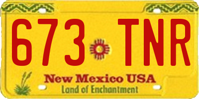 NM license plate 673TNR