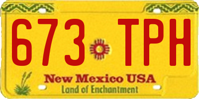 NM license plate 673TPH