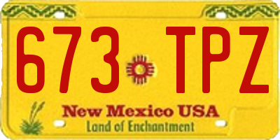 NM license plate 673TPZ