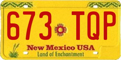 NM license plate 673TQP