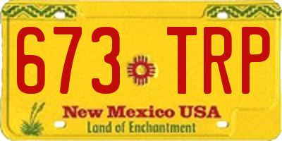 NM license plate 673TRP