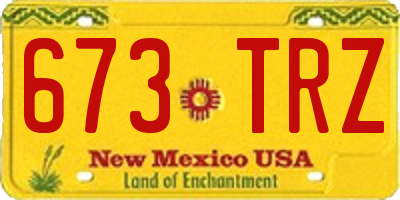 NM license plate 673TRZ
