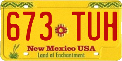 NM license plate 673TUH