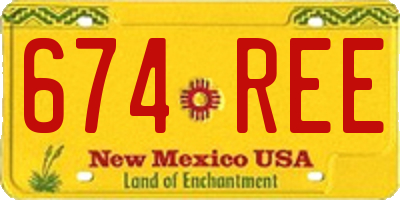 NM license plate 674REE