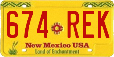 NM license plate 674REK