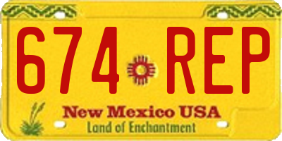 NM license plate 674REP