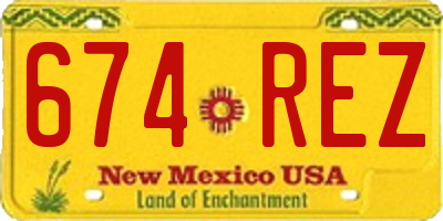 NM license plate 674REZ