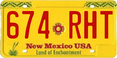 NM license plate 674RHT