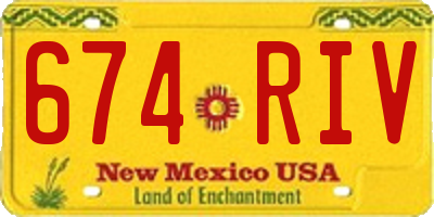 NM license plate 674RIV