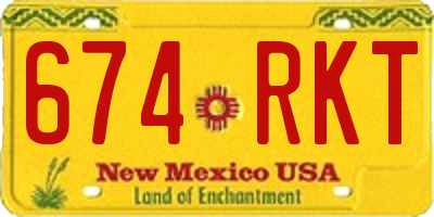 NM license plate 674RKT
