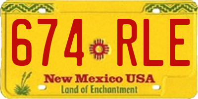 NM license plate 674RLE