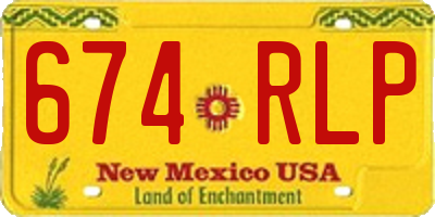NM license plate 674RLP