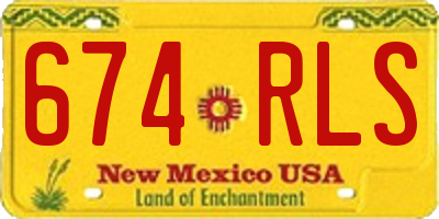 NM license plate 674RLS