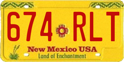 NM license plate 674RLT