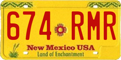 NM license plate 674RMR
