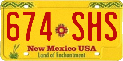 NM license plate 674SHS