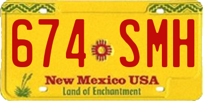 NM license plate 674SMH