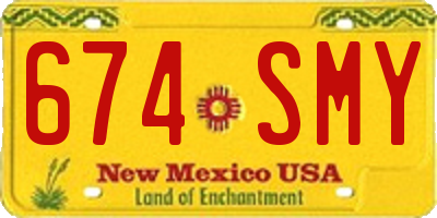 NM license plate 674SMY