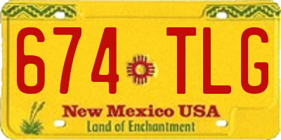 NM license plate 674TLG