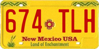 NM license plate 674TLH