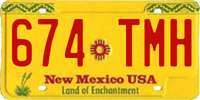 NM license plate 674TMH