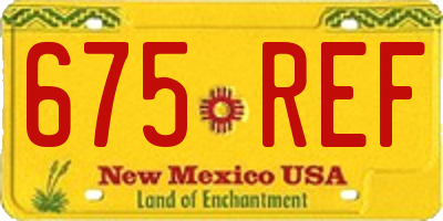 NM license plate 675REF