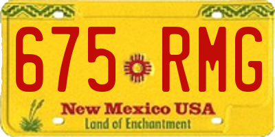 NM license plate 675RMG