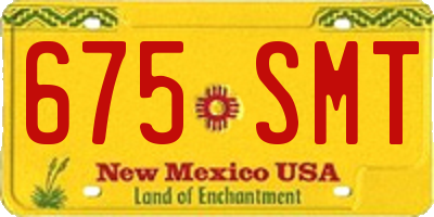 NM license plate 675SMT