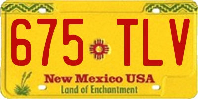 NM license plate 675TLV