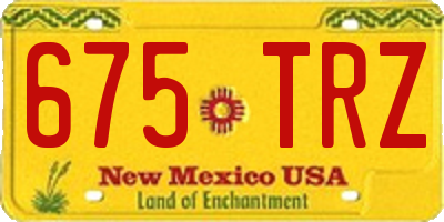 NM license plate 675TRZ