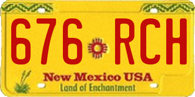 NM license plate 676RCH