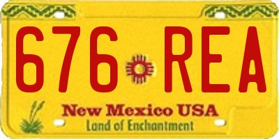NM license plate 676REA