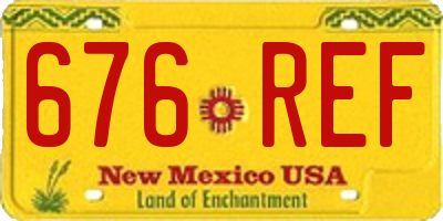 NM license plate 676REF