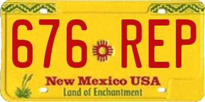 NM license plate 676REP