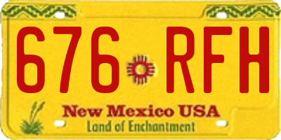 NM license plate 676RFH