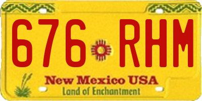 NM license plate 676RHM