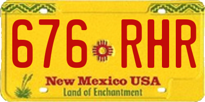 NM license plate 676RHR