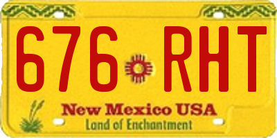 NM license plate 676RHT