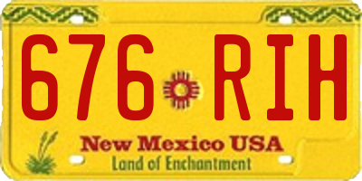 NM license plate 676RIH