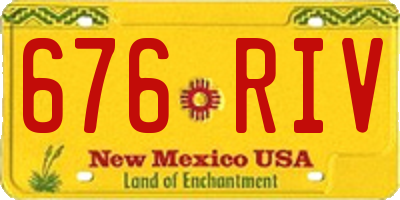 NM license plate 676RIV