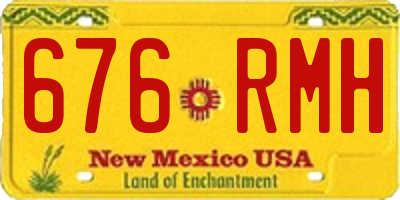 NM license plate 676RMH