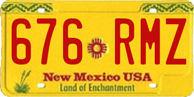NM license plate 676RMZ