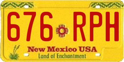 NM license plate 676RPH