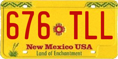 NM license plate 676TLL
