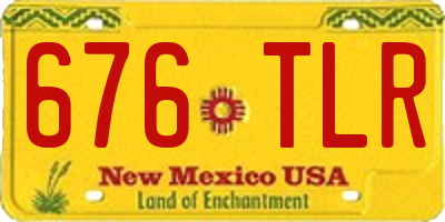 NM license plate 676TLR