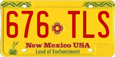NM license plate 676TLS