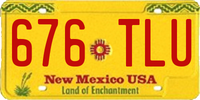 NM license plate 676TLU